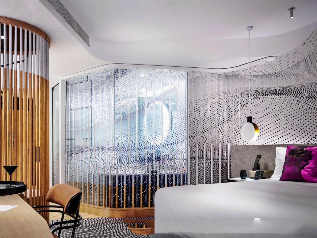 w-hotel-brisbane-guest-room-perforated-metal-privacy-screen