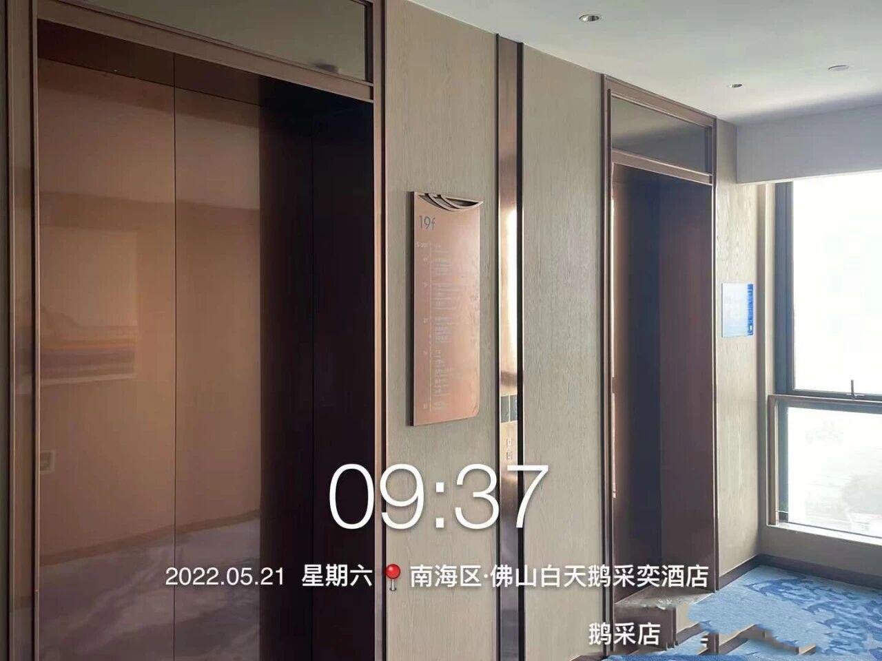 Stainless Steel Elevator Wall Panels and door panels in a PVD bronze finish for high-end hospitality and hotel elevator projects