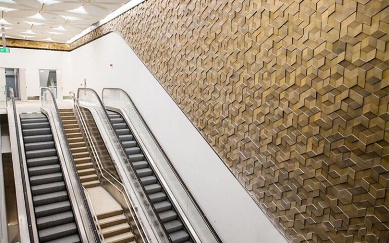 Doha Metro station architectural metal cladding project by XYC Metalworks